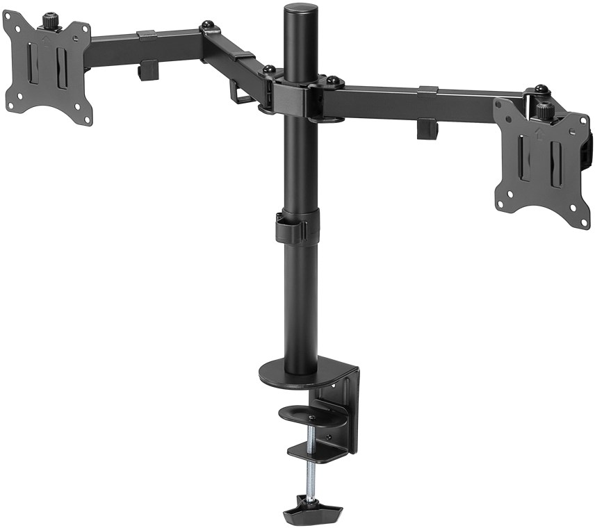 Goobay Doppel-Monitorhalterung Flex - für Monitore zwischen 17 und 32 Zoll (43-81 cm)