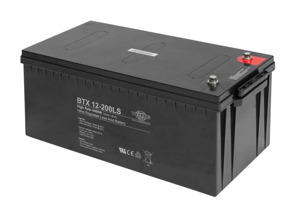 Wing BTX12-200LS 12V 210Ah high rate hochstromfähig Bleiakku AGM Blei Gel Akku