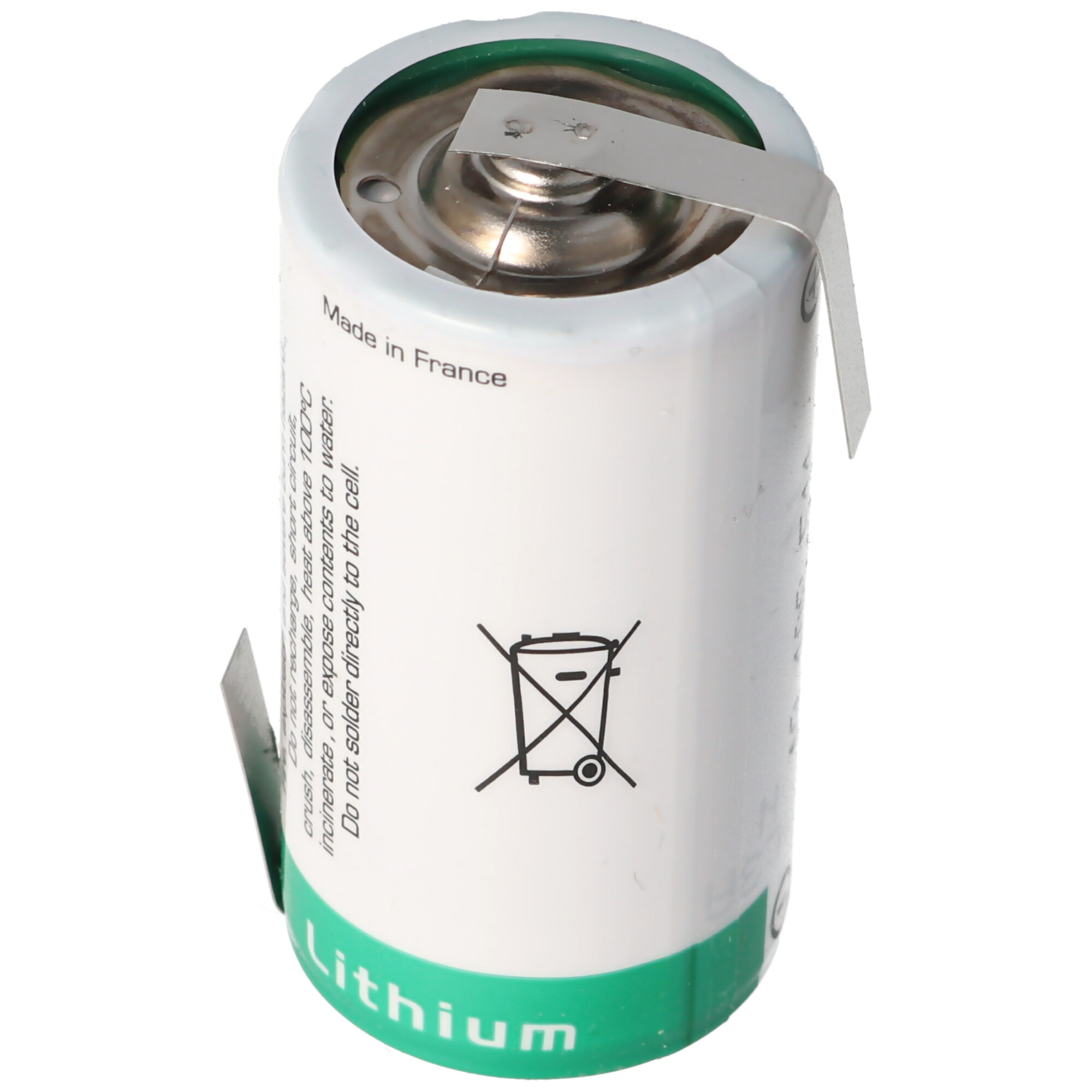 SAFT LS26500 Lithium Batterie Li-SOCI2, C-Size mit Lötfahne Z-Form