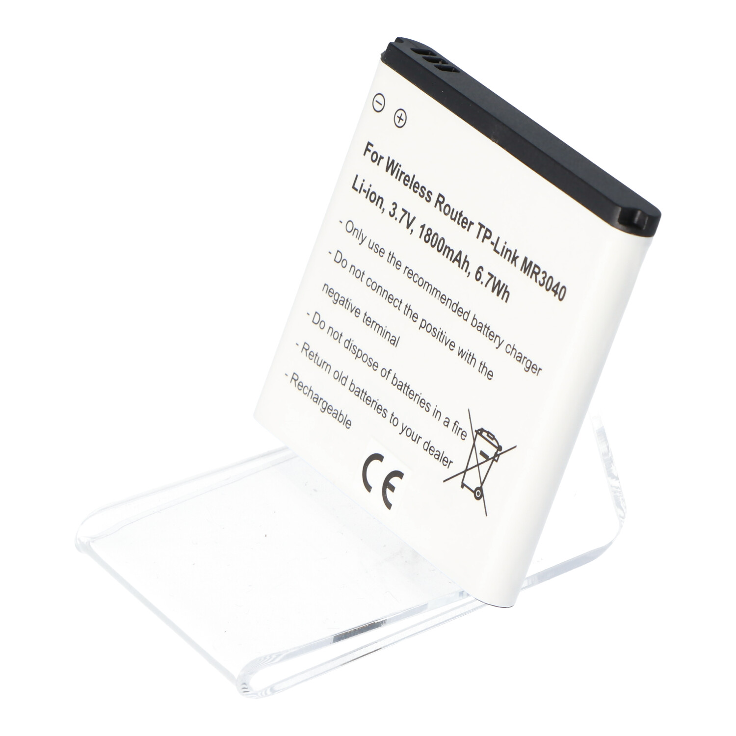 Akku passend für Wireless Router TP-Link MR3040 Li-Ion Akku TBL-68A2000, 3,7 Volt 1800mAh