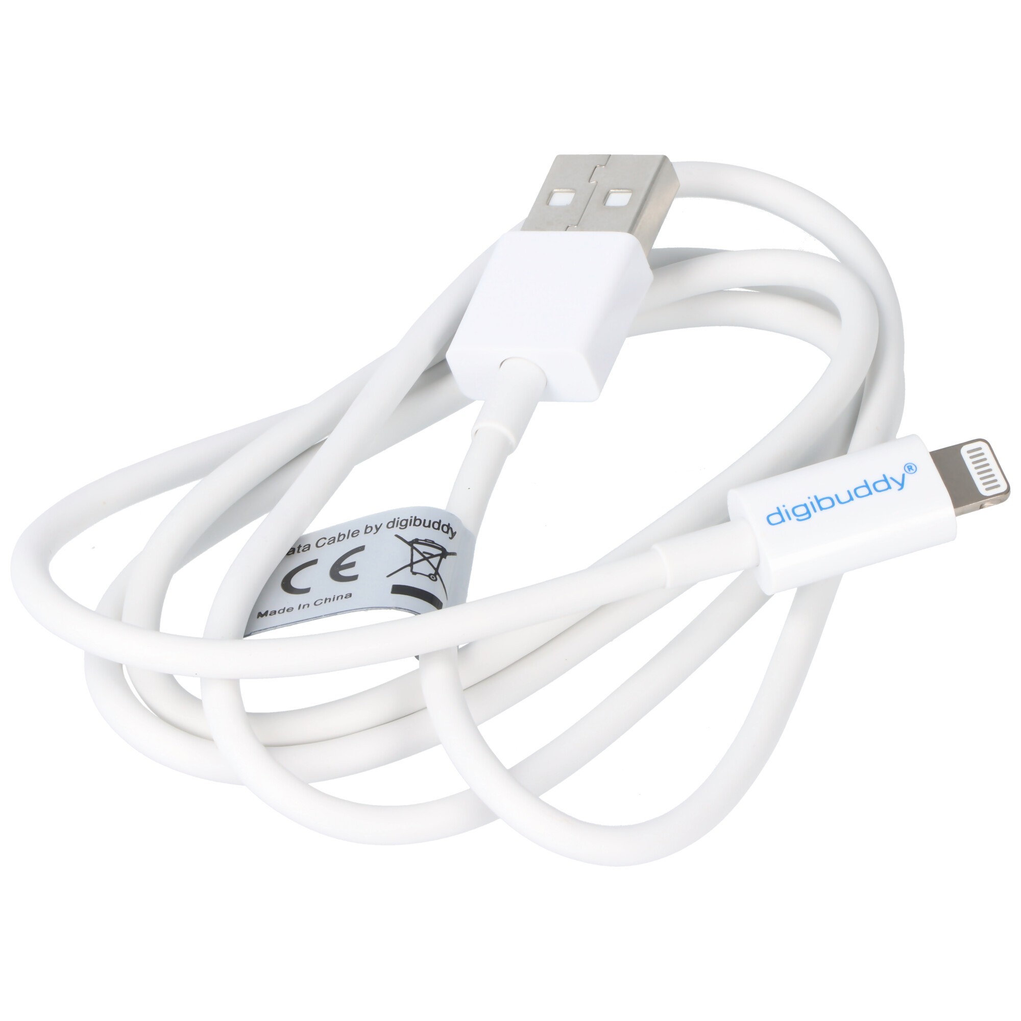 USB Sync- & Ladekabel für Apple iPhone XS, XS Max, XR, "Made for iOS" zertifiziert, für alle iPhone, Apple iPod, Apple iPod mit Lightning Connector