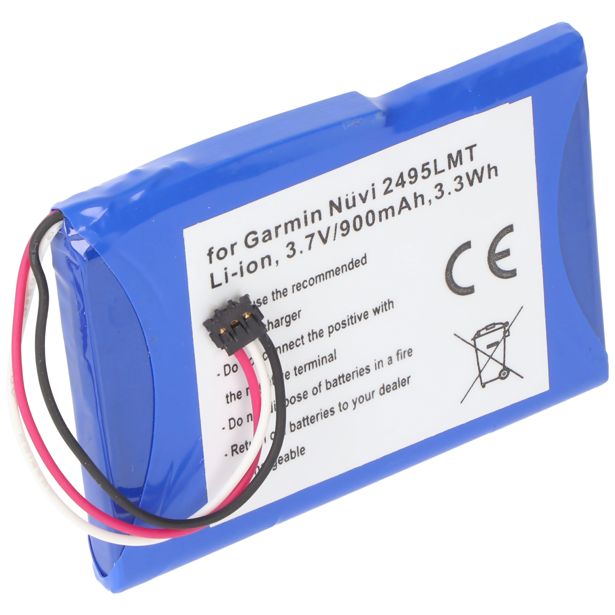 AccuCell Akku passend für den Garmin Nuvi 2405 Akku 361-00035-03, 2455 LMT