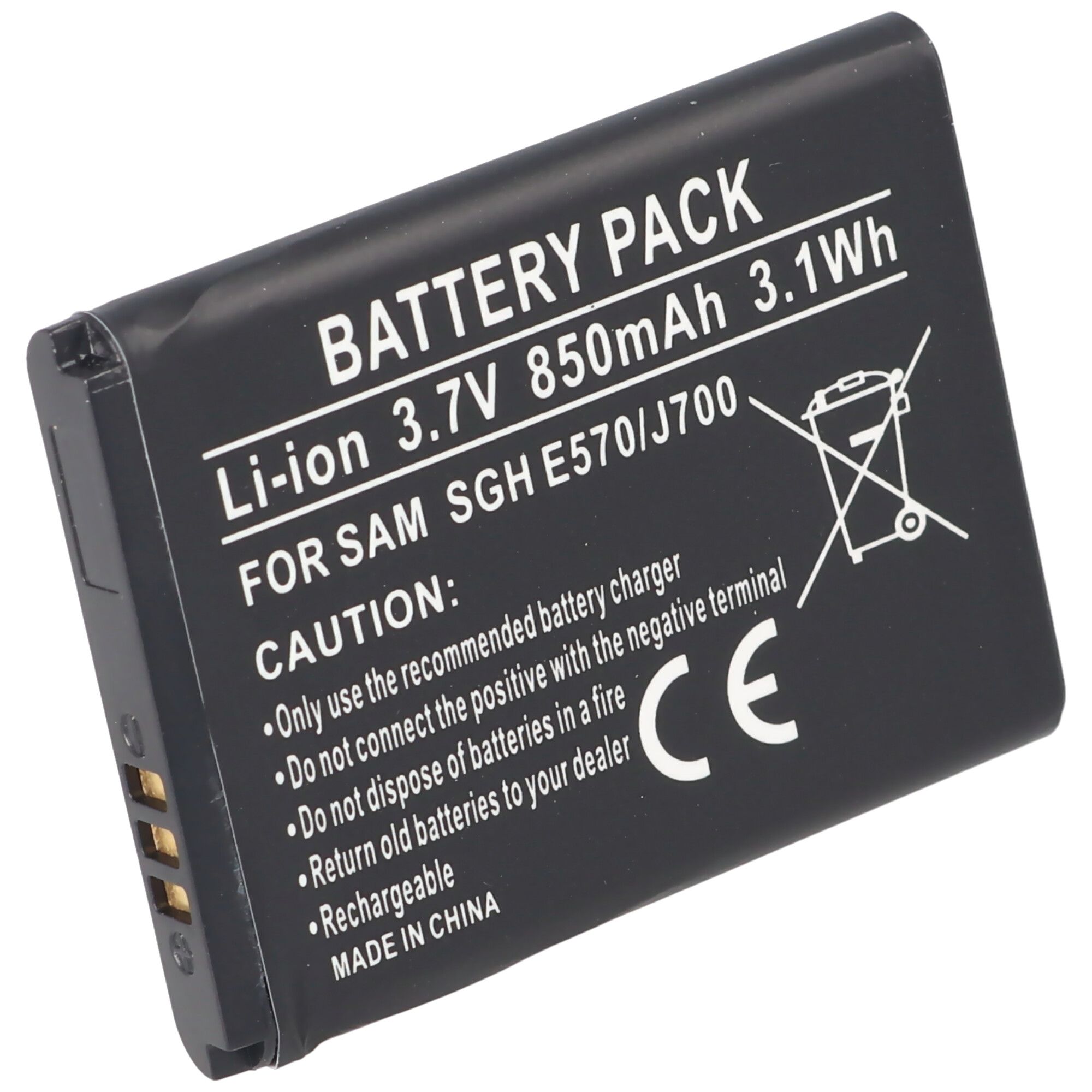 Akku passend für Samsung SGH-E570 Akku, Samsung SGH-J700 Akku AB503442BECSTD