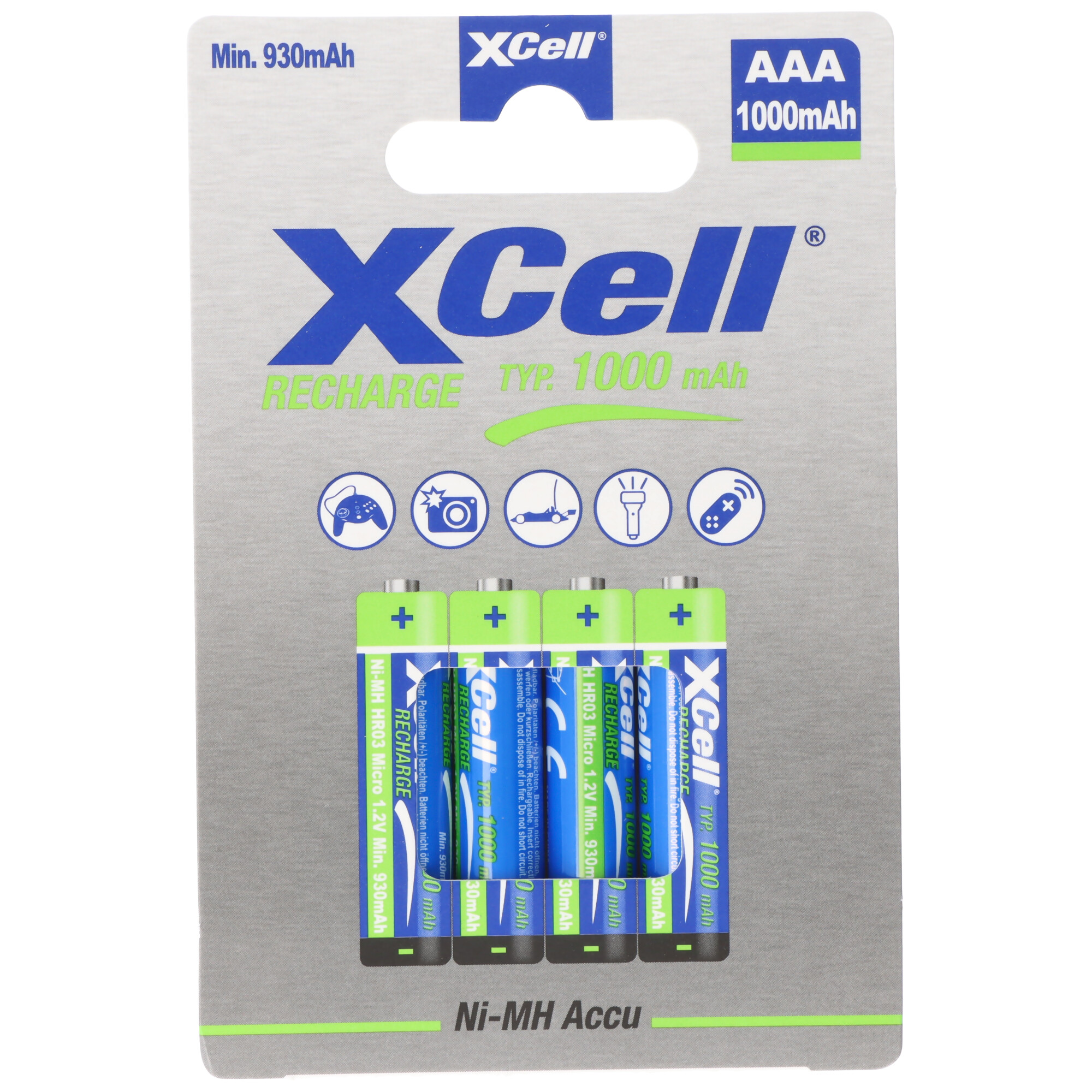 Telefon Akku AAA , Phone Power Akku Micro/AAA 1000mAh 4er Pack
