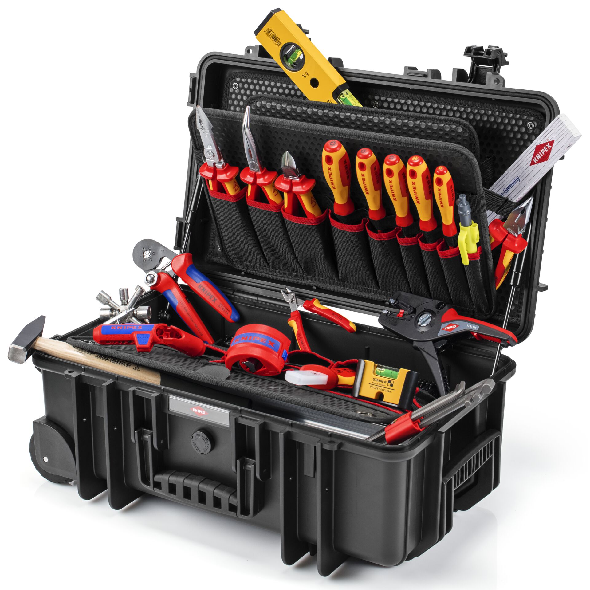 KNIPEX Werkzeugkoffer Robust26 Move Elektro, 23-teilig bestückt