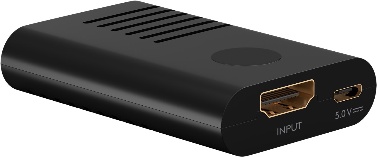 Goobay HDMI™-Signalverstärker 4K @ 60 Hz - zum Verlängern einer HDMI™-Verbindung auf bis zu über 20 m