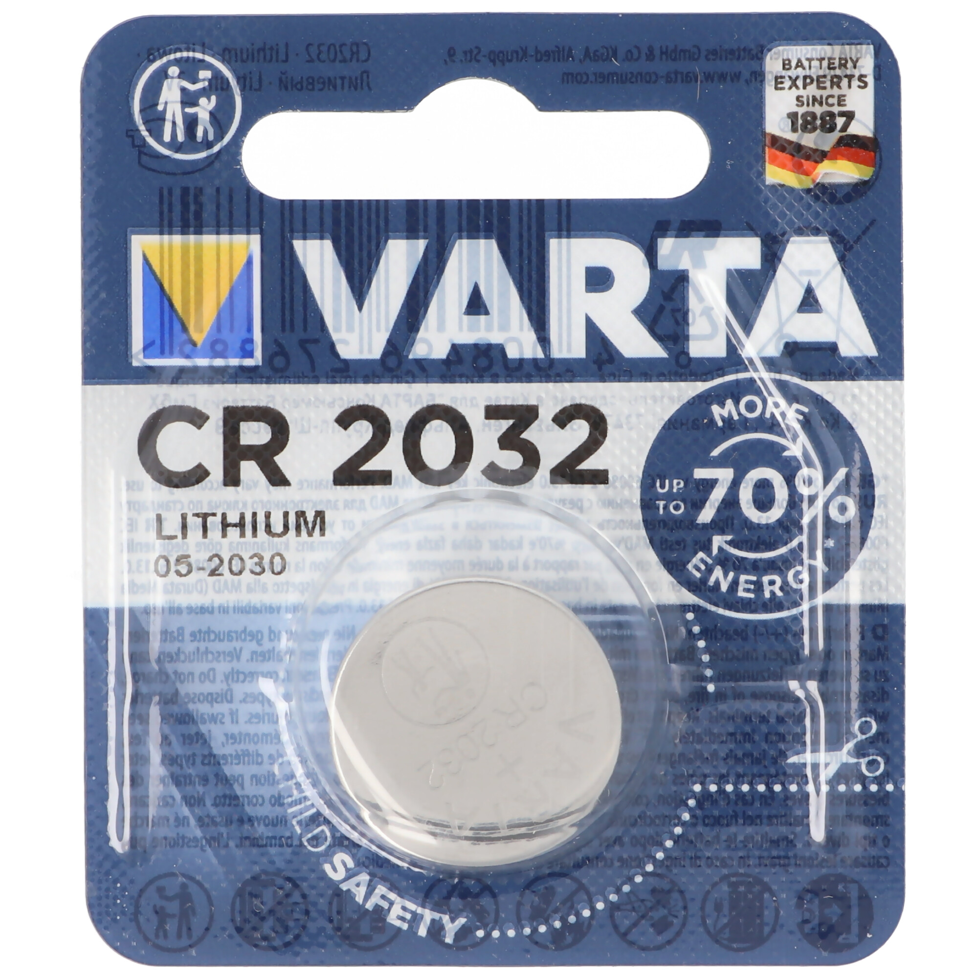 Batterie passend für Philips HUE Smart Button 1x Varta CR2032 Lithium Batterie IEC CR 2032