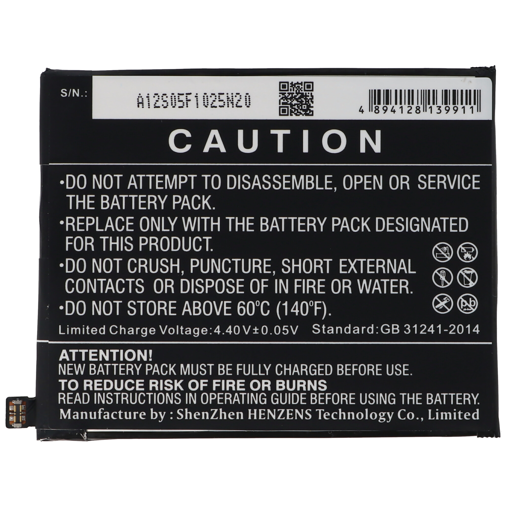 Akku passend für HTC Desire 12, Li-Ion, 3,8V, 2730mAh, 10,4Wh