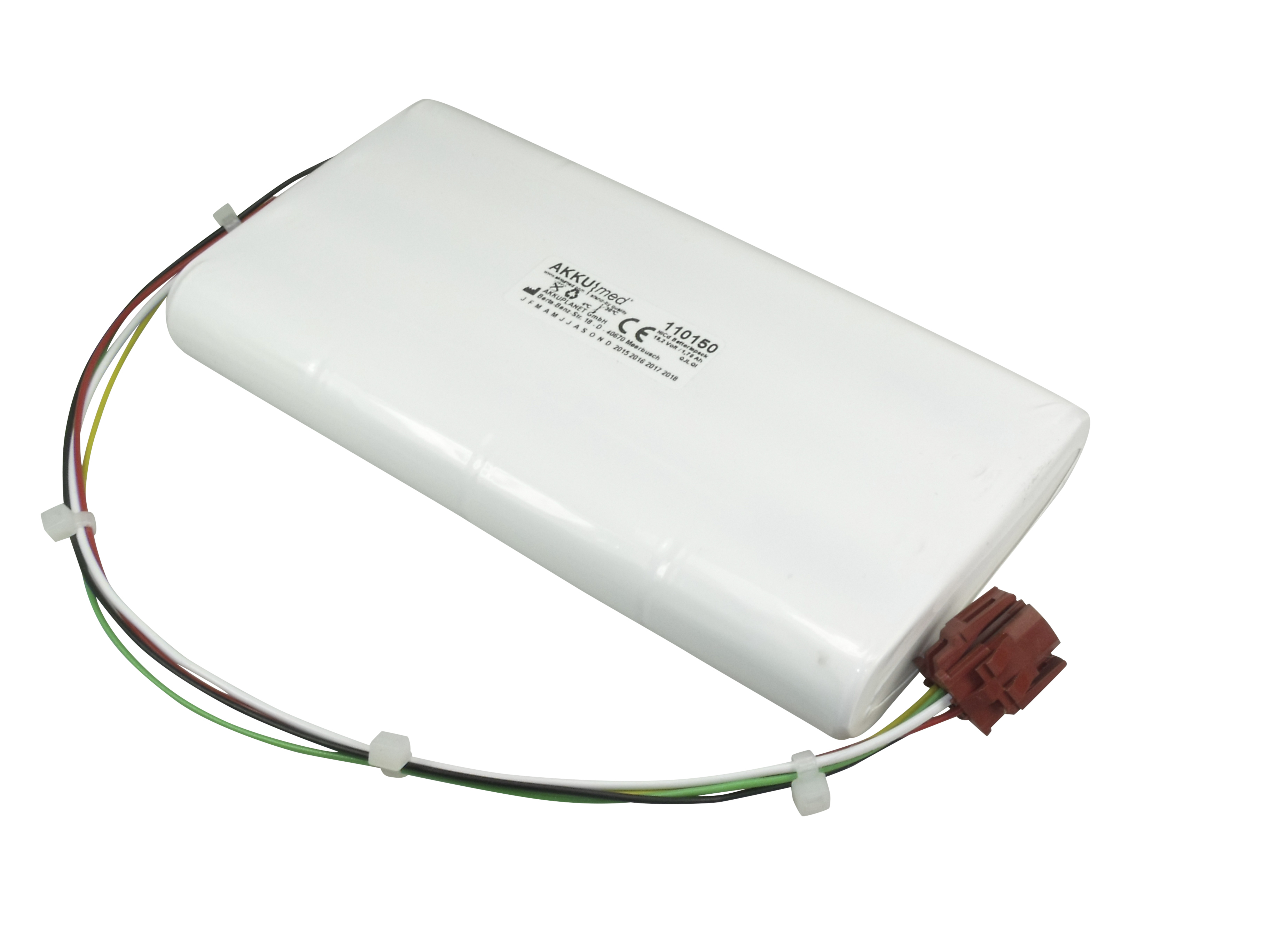 NC Akku passend für GE Hellige Marquette MAC PC; MAC PC6, MAC 12 ECG Recorder CE Konform