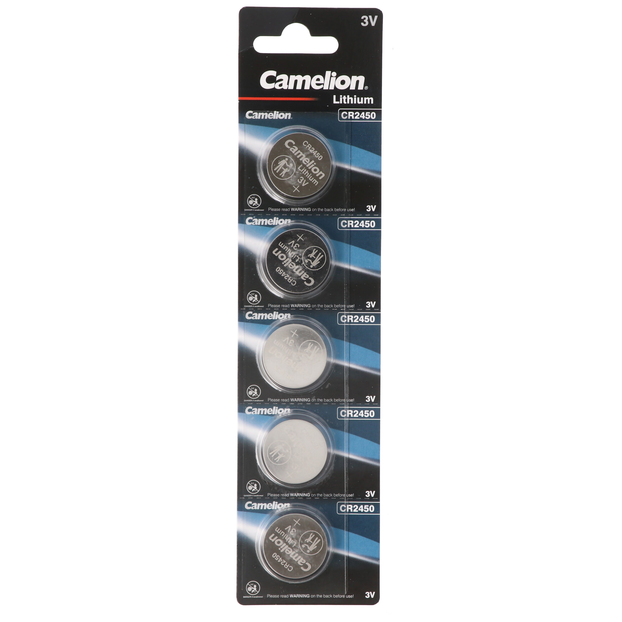 Camelion CR2450 Lithium Batterie im praktischen 5er Set