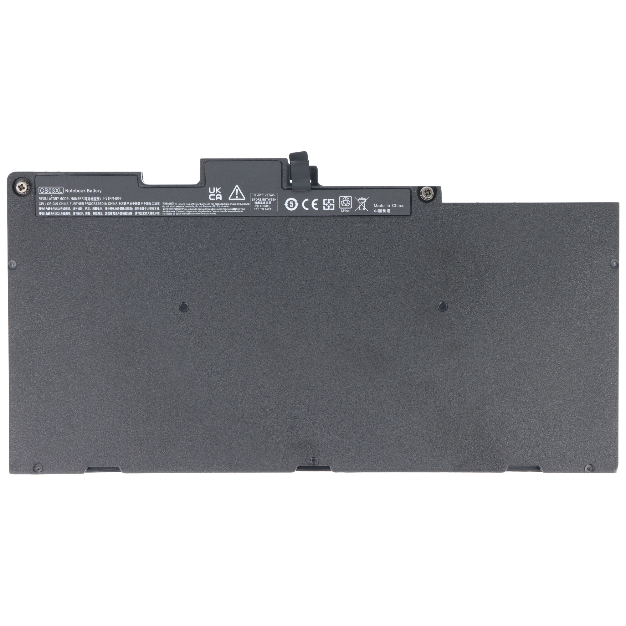 Akku passend für HP EliteBook 745 G3, Li-Polymer, 11,4V, 4050mAh, 46,5Wh, built-in, ohne Werkzeug