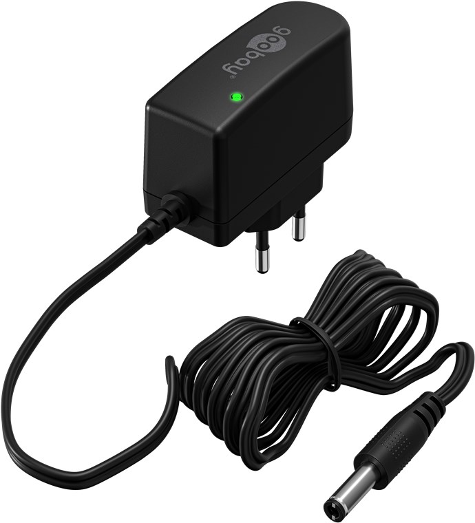 12 Volt Netzteil 7,2 W 0,6 A mit DC-Stecker 5,5 mm x 2,1 mm perfekt als Ersatznetzteil für Elektrogeräte wie u.a. TV Box, Router, LED-Streifen, Dartscheibe