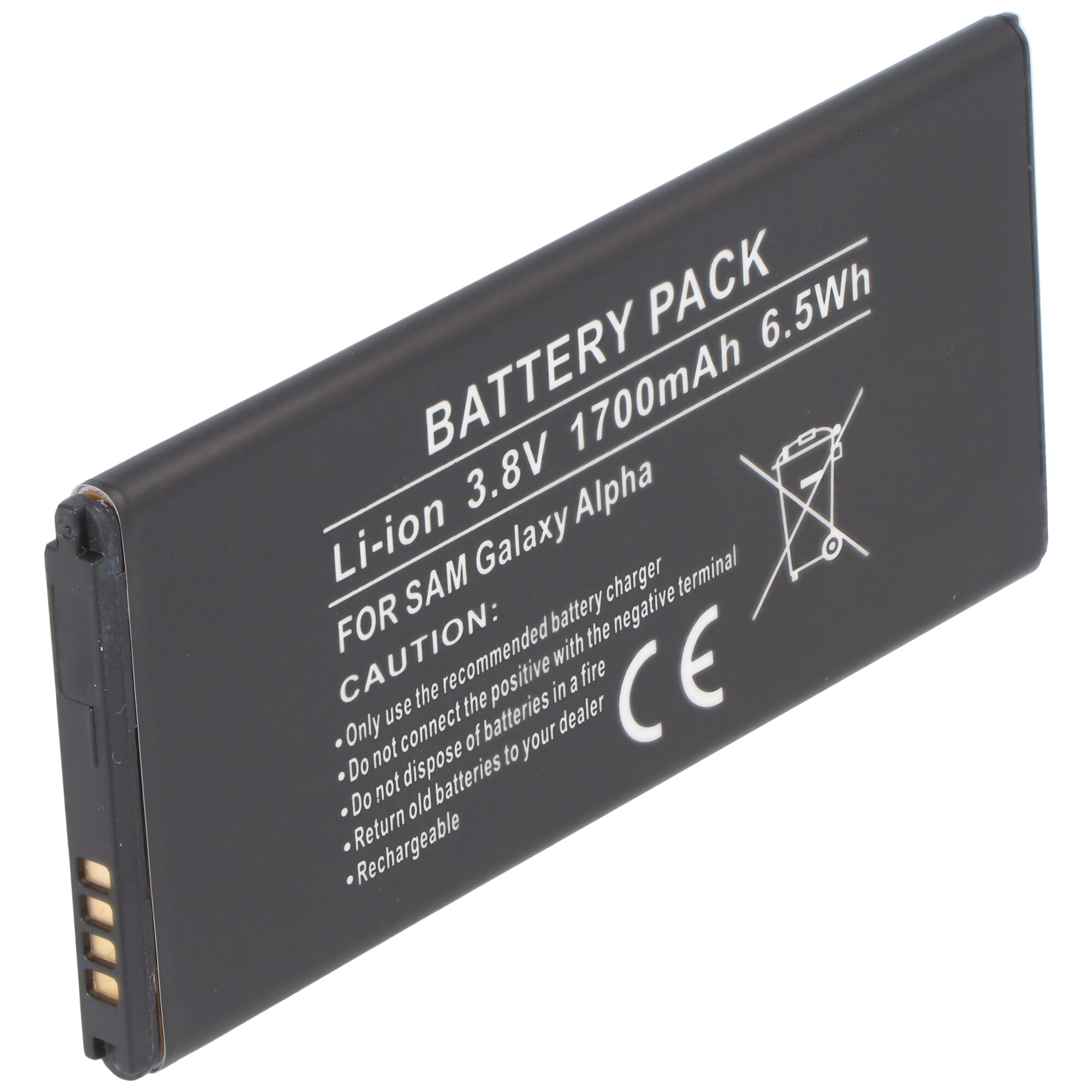 Galaxy ALPHA Akku EB-BG850G als Nachbau Akku von AccuCell mit 1700mAh