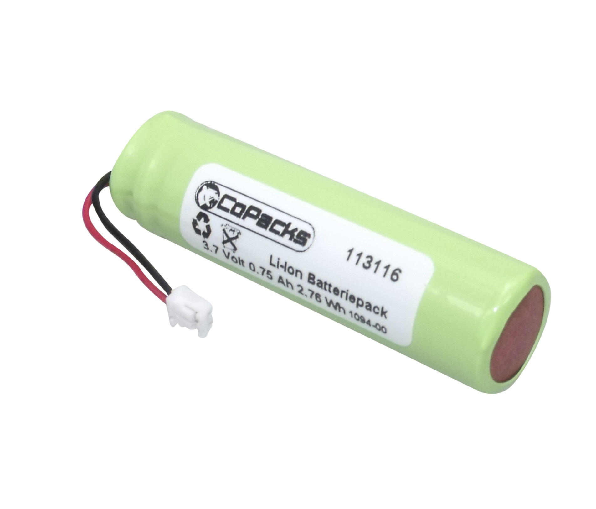 CoPacks Li-Ion Akku passend für Datalogic QuickScan Mobile 2130, M2130 - 3,7 V 750 mAh