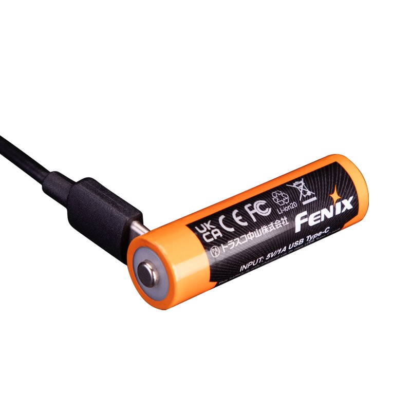 Fenix ARB-L14-2200U geschützter Mignon AA LR6 Li-Ionen USB Akku, 1.5 Volt 2200mAh 3.3Wh, mit USB-C Ladeport 