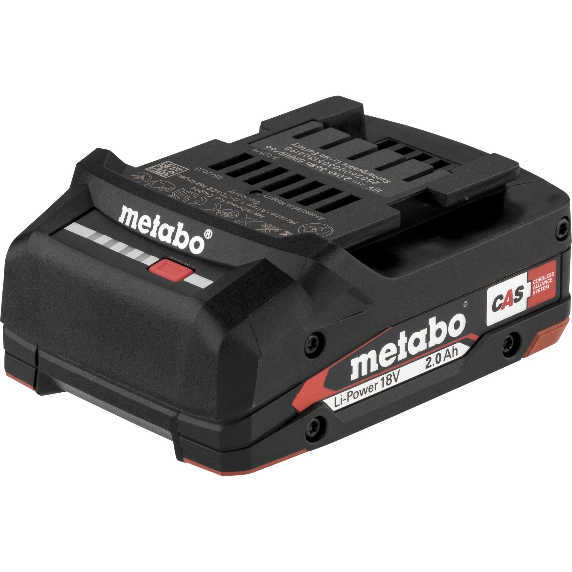 Metabo Li-Power Akkupack 18 V 2,0 Ah – Kompakter Lithium-Ionen-Akku für 18-Volt-Werkzeuge