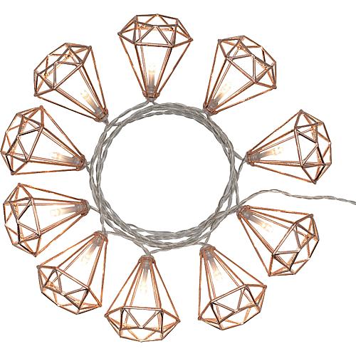 LED Dekolichterkette Diamanten 42421
