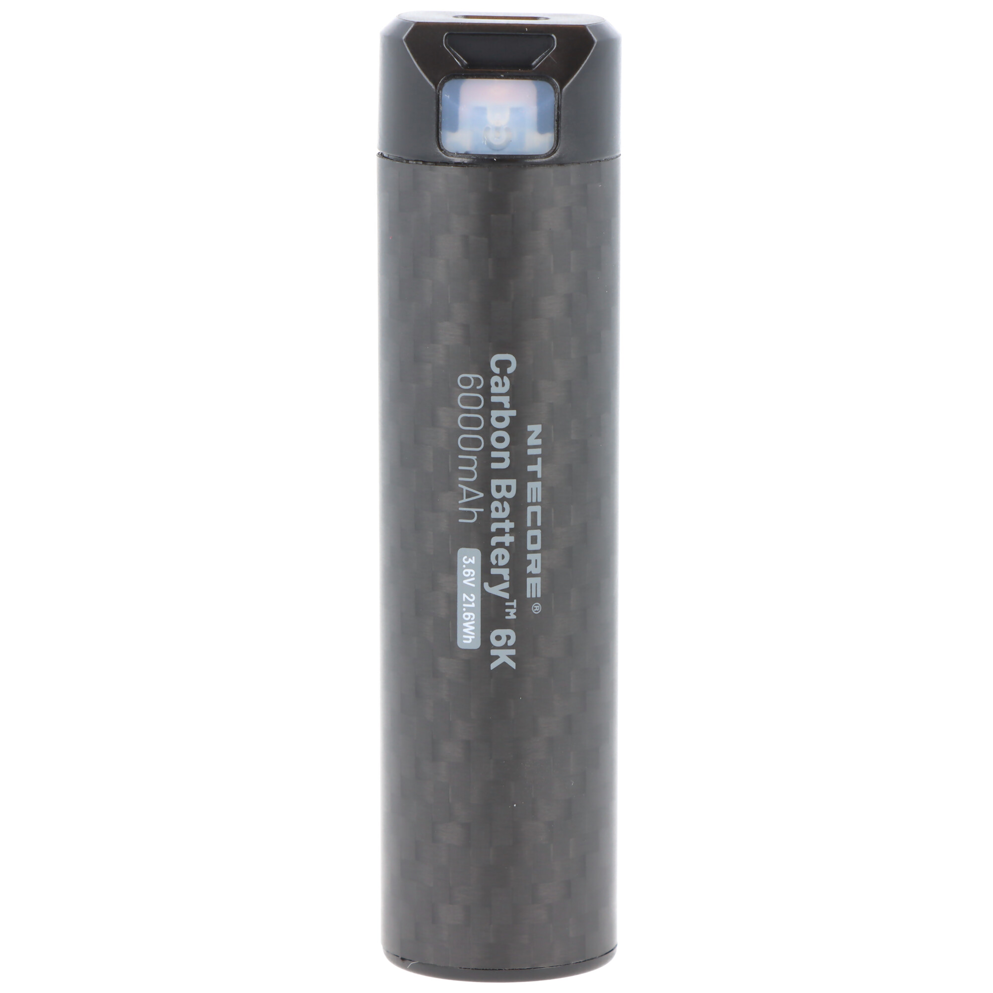Nitecore Carbon Battery 6K, Powerbank CB6K mit 6000mAh Kapazität, ultraleicht, erhöht die Leuchtzeit vieler Nitecore Stirnlampen