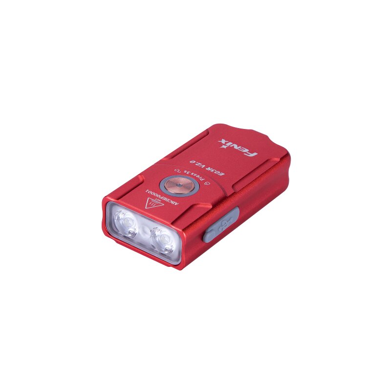 Fenix E03R V2.0 LED Schlüsselbundleuchte, Limited Edition, max. 500 Lumen, mit Positionslicht, eingebauter 400mAh Li-Polymer Akku