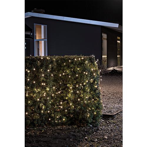 LED-Lichterkette außen 240 flg. warmw. schwarzes Kabel, batteriebetr. 3730-100