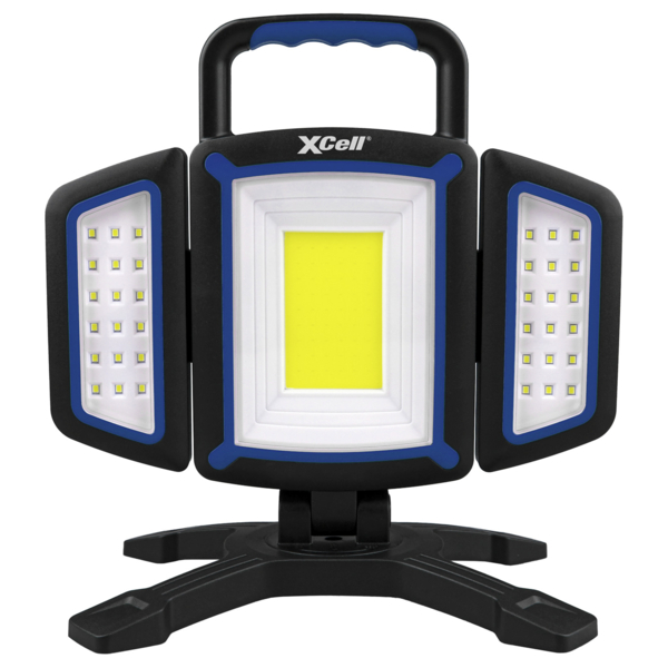 XCell Worklight SWING inkl. 2x 18650 Akku / max. 1600 Lumen, ideal für Werkstatt, Baustelle, Outdoor & Camping