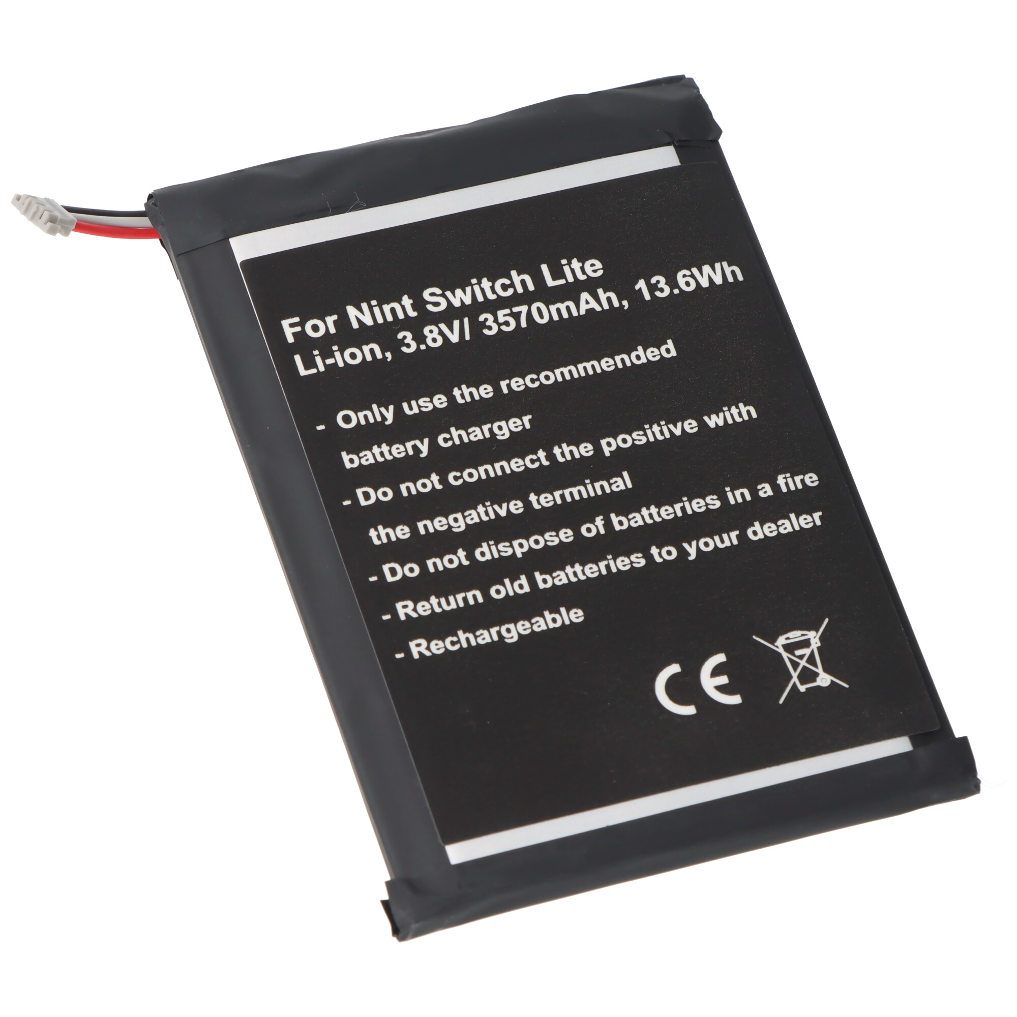 Akku passend für Nintendo Switch Lite, Li-ion, 3,8V, 3500mAh, 12,9Wh