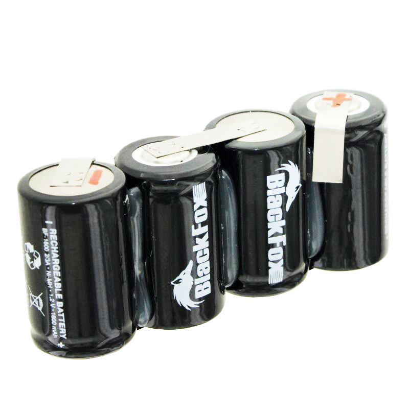 Akkupack bestehend aus 4x 2/3A 1600mAh Zellen mit Kabel, ohne Stecker