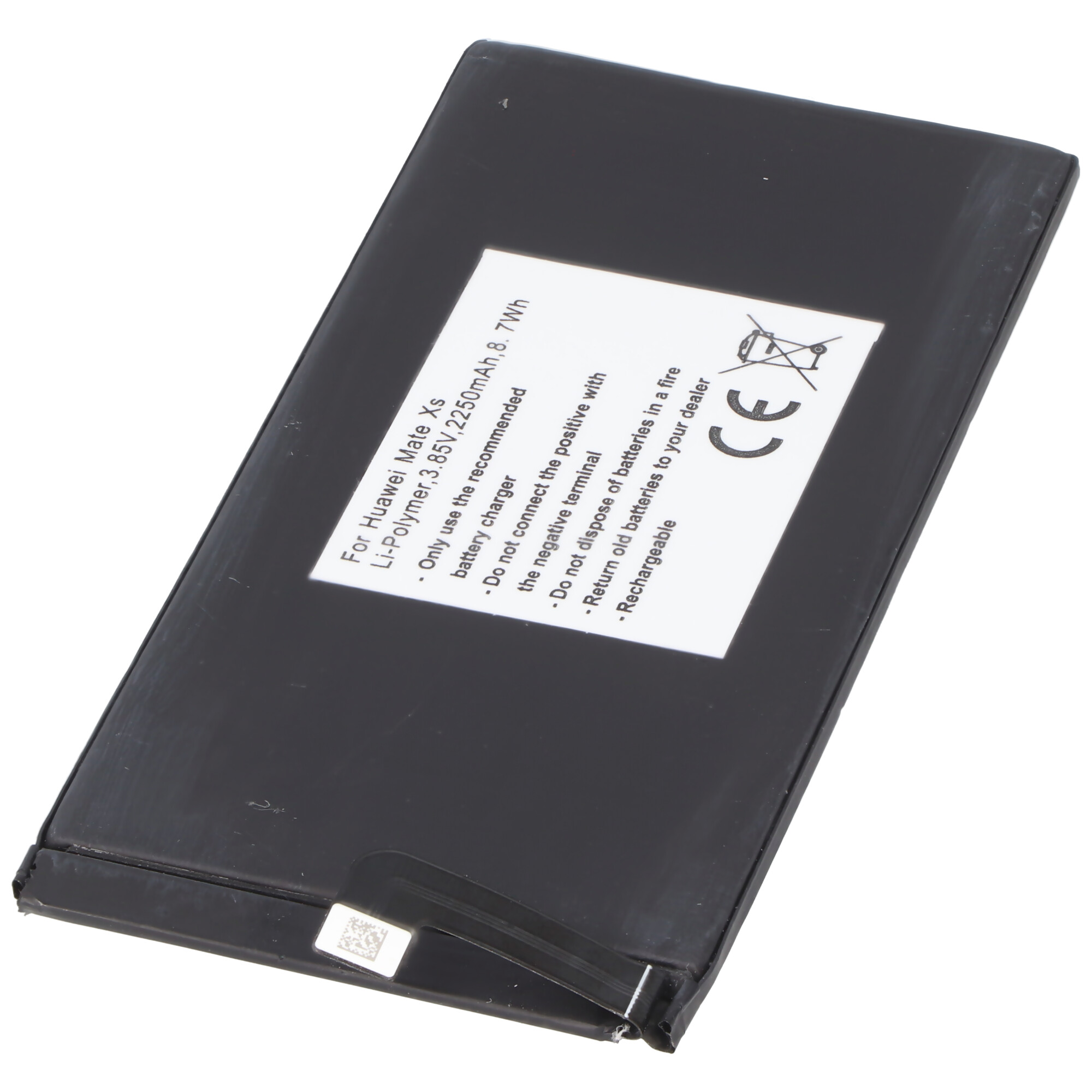 Akku passend für Huawei Mate Xs, Li-Polymer, 3,85V, 2250mAh, 8,7Wh, built-in, ohne Werkzeug