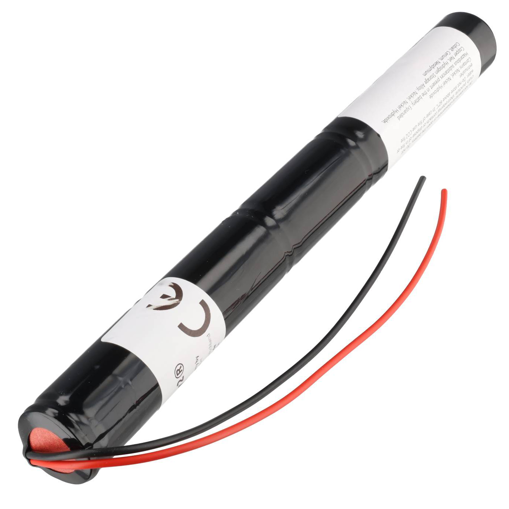 Notleuchtenakku NiMH 6V 2500mAh L1x5 Baby C mit 200mm Kabel einseitig ersetzt 6V Akku