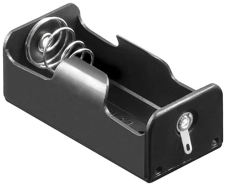 Batteriehalter für 1x Baby mit Lötanschluß – Batterie Halterung Elektronik (Kunststoff)