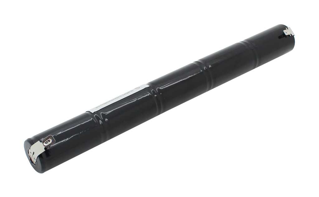 Notleuchtenakku NiMH 6V 2500mAh L1x5 Baby C mit Faston-Anschluß +6,3mm / -4,8mm