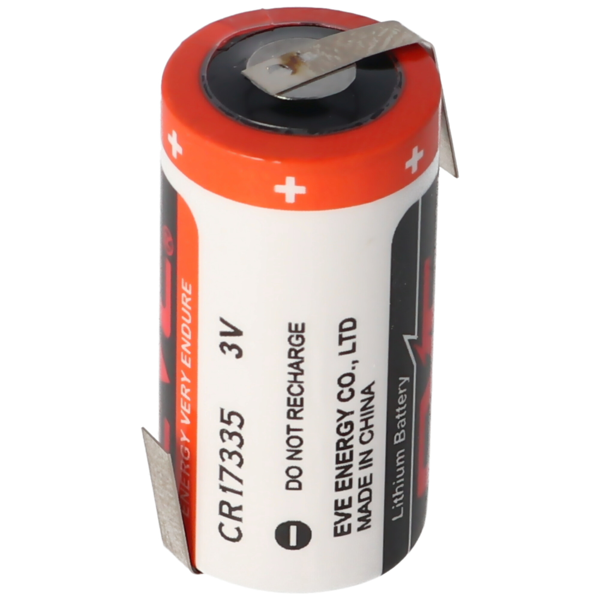 EVE CR17335 3V Lithium Batterie mit Lötfahnen oder Lötpaddel auswählbar