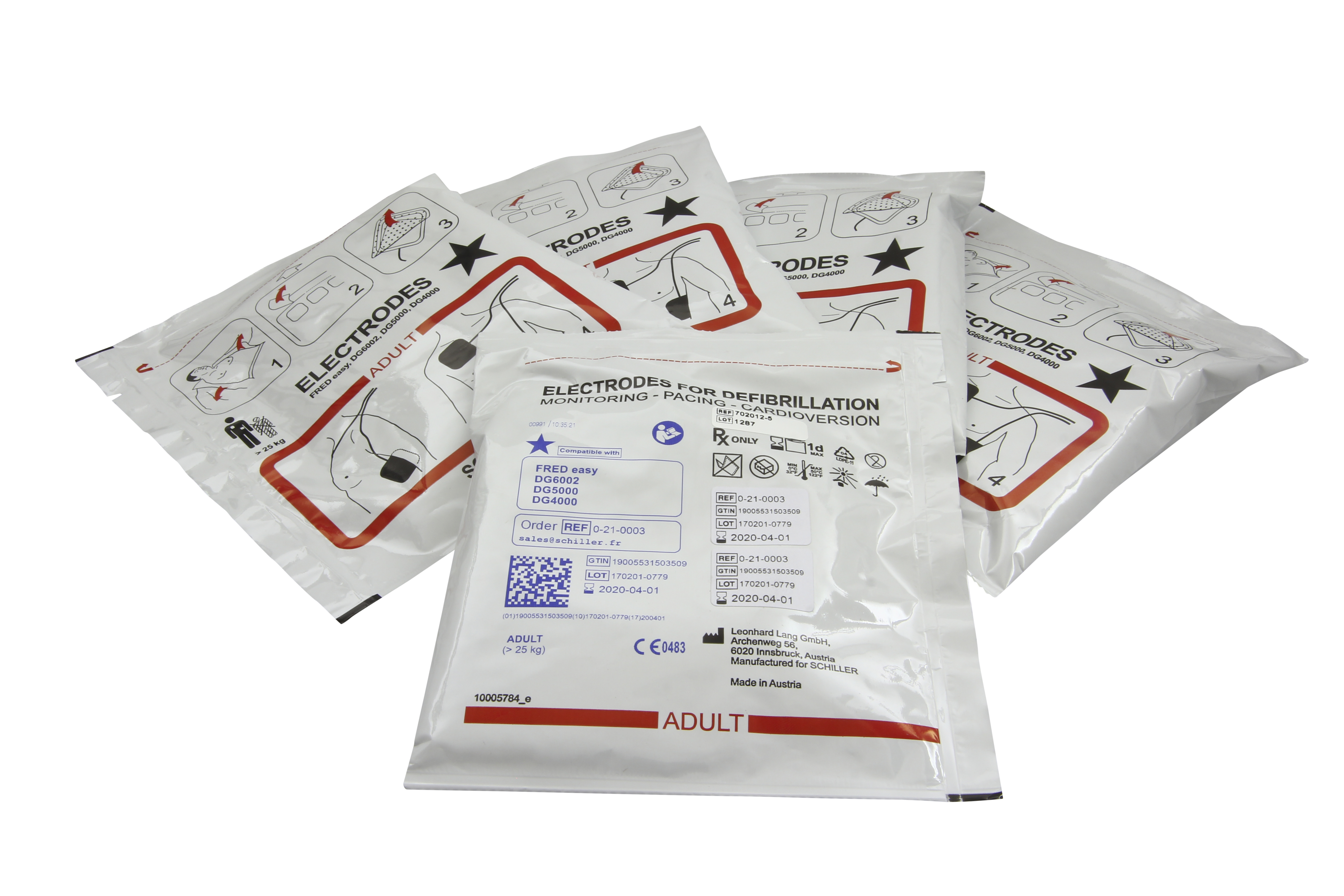 Original Schiller Defi Pads Fred Easy