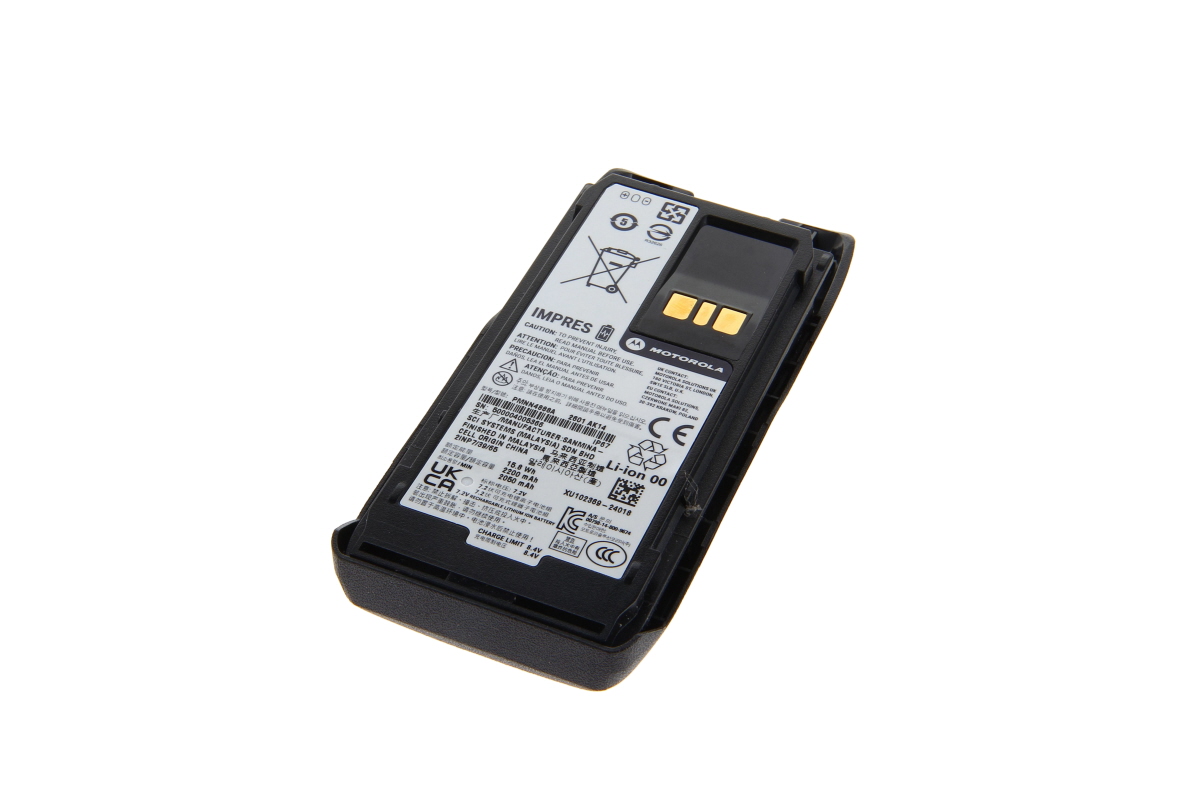 Li Ion Originalakku für Motorola R5 Serie - PMNN4888A (QA09821AA) - 7,2 V 2200 mAh 118,4x54,6x17,6 mm