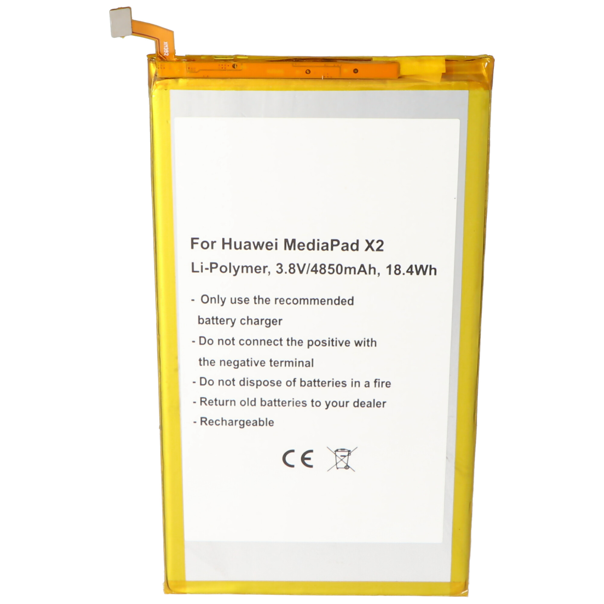 Akku passend für Huawei 7D-501U Akku 7D-503LT, GEM-702L Mediapad X2, Mediapad X1 7.0, Mediapad X1 7.0 3G, Mediapad X1 7.0 LTE