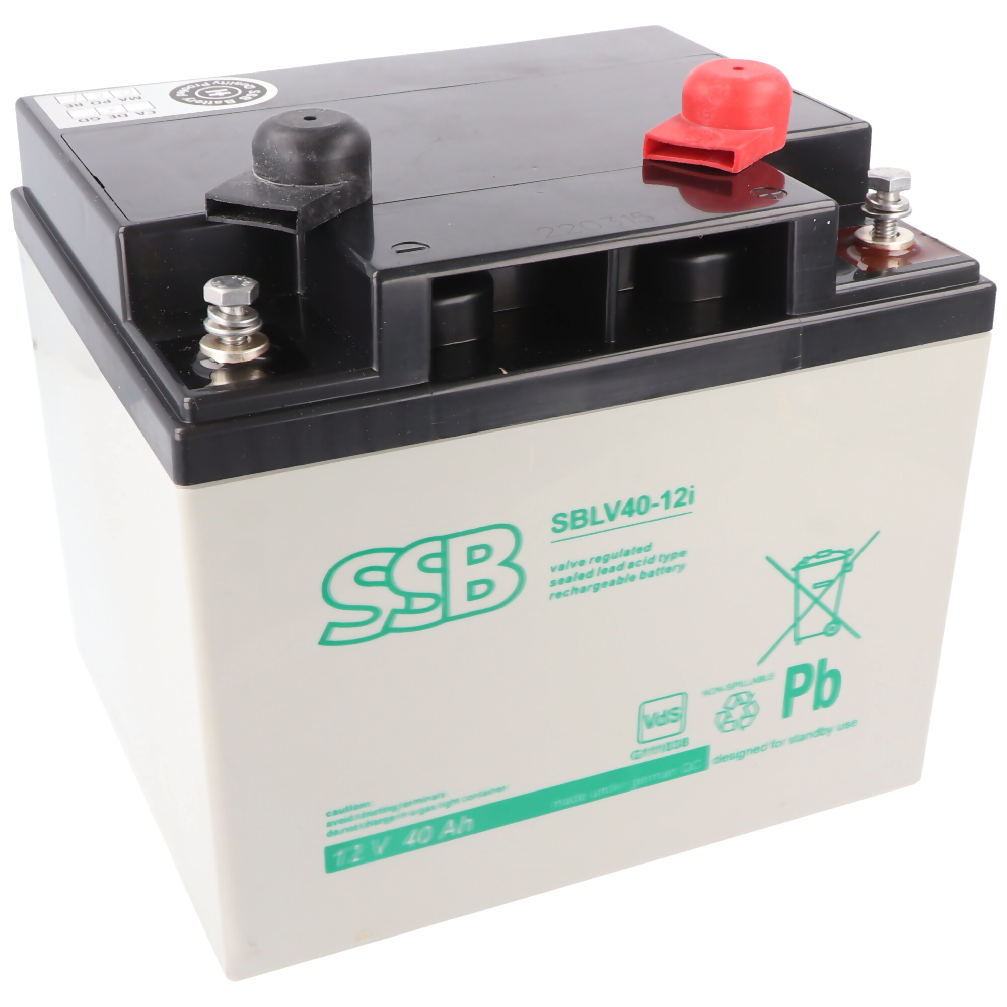 SSB SBLV40-12i 12V 42Ah Bleiakku AGM Blei Gel Akku