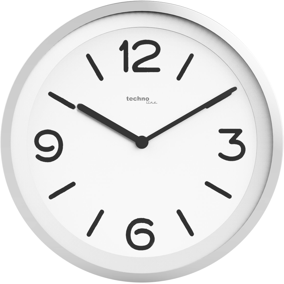 WT 7400 - super-schicke, moderne Wanduhr mit automatischer Hintergrundbeleuchtung Dank Nachterkennungssensor