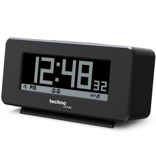 WT295 - Funkwecker mit automatischer Hintergrundbeleuchtung, Innentemperaturanzeige, Negativ- und Positiv-Display
