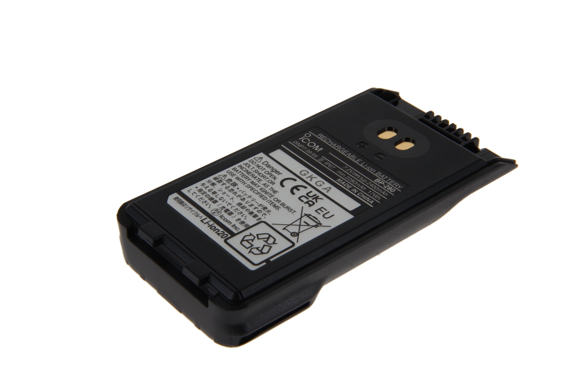 Li-Ion Originalakku für Icom IC-F1000/2000/S/T BP-280 - 7,2 V 2280 mAh 104,6x51,9x17,6 mm