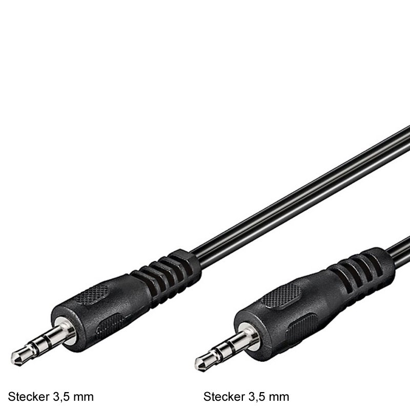 Audio-Video-Kabel 1,5 Meter mit Klinkenstecker 3,5mm