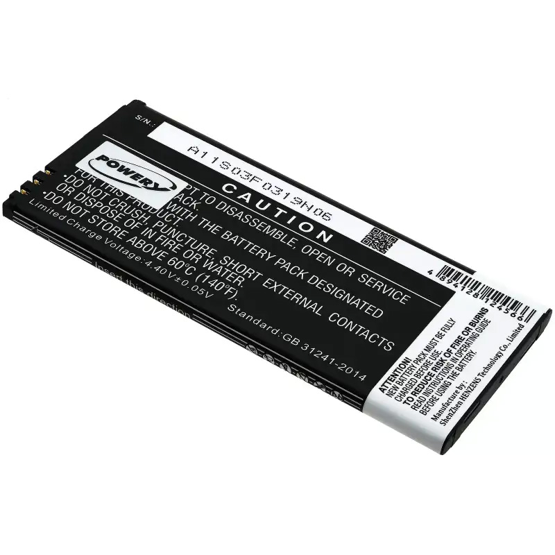 Akku passend für Smartphone Nokia Lumia 950 / Microsoft Lumia 950 / Typ BV-T5E Li-Ion 3.85V 2900mAh