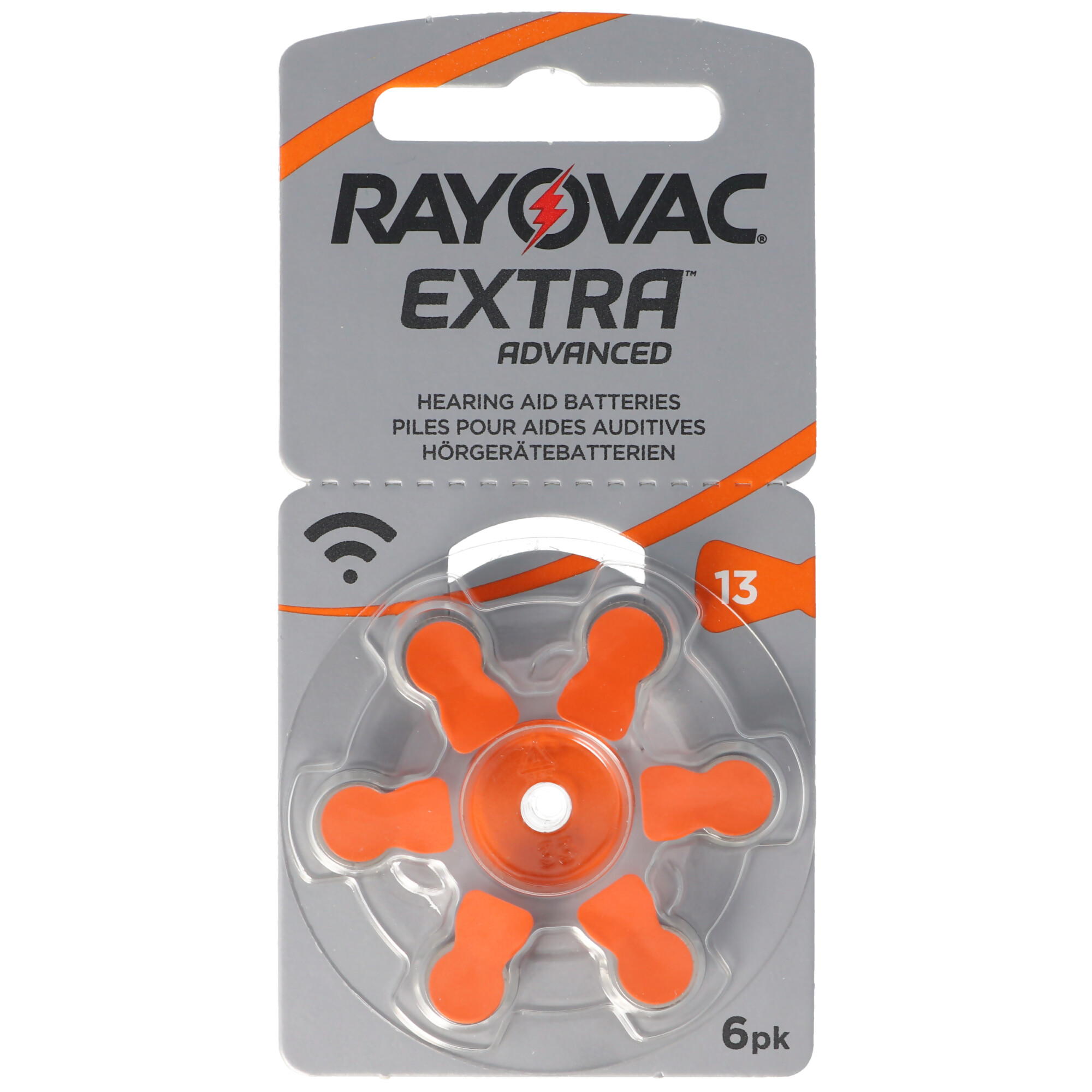 Rayovac Hörgerätebatterie HA13, IEC PR48, 4606 945 406, Acoustic Rayovac hearing aid batterie, passend für Kind ZL2