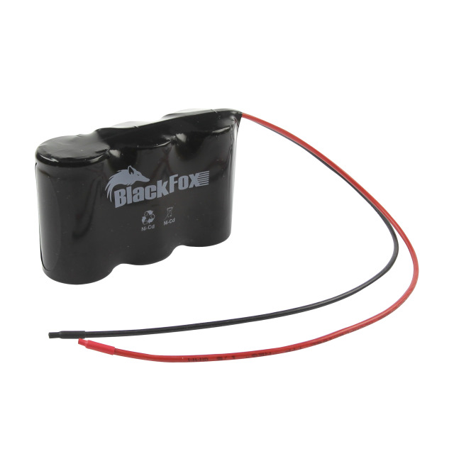 Notbeleuchtungs-Akku F1x3 BlackFox BF-4000DH mit Kabel 10cm mit offener Litze 3,6V, 4500mAh