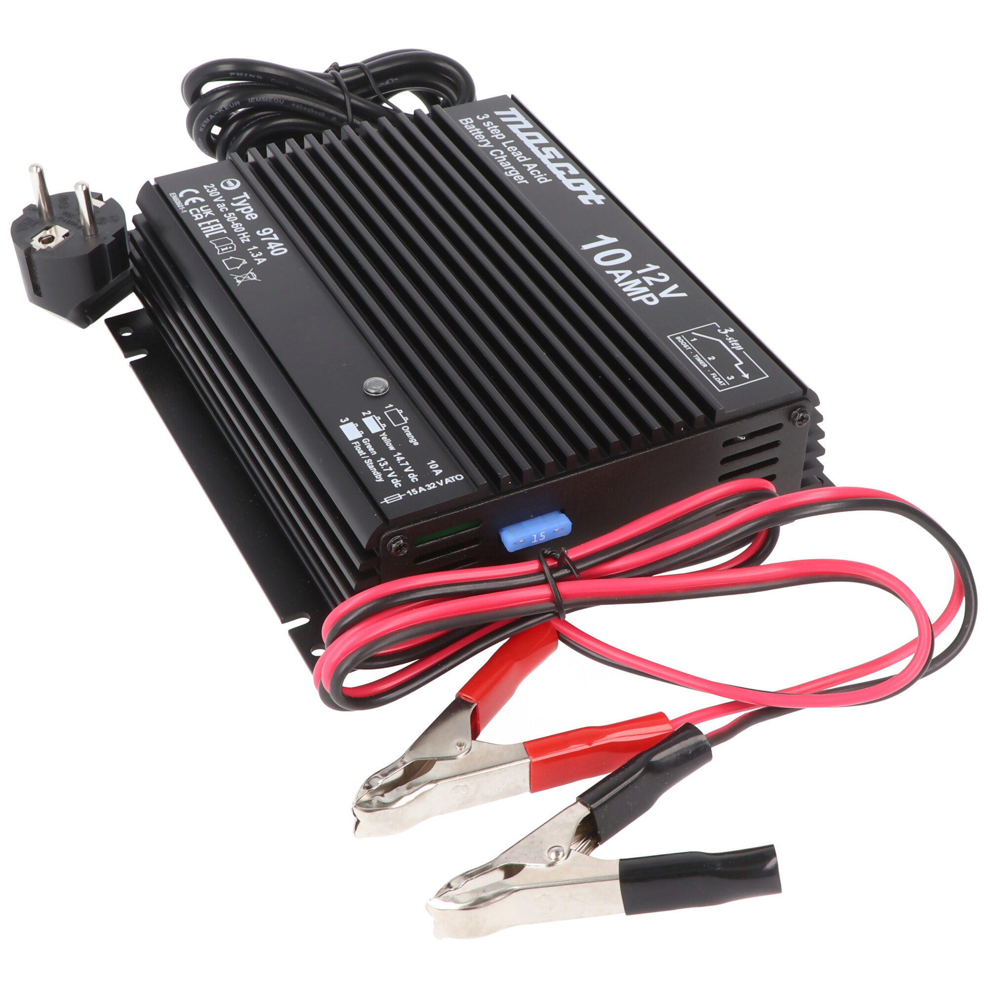 Mascot 9740 Bleilader 12V 10A Bleiakku AGM Blei Gel Akku
