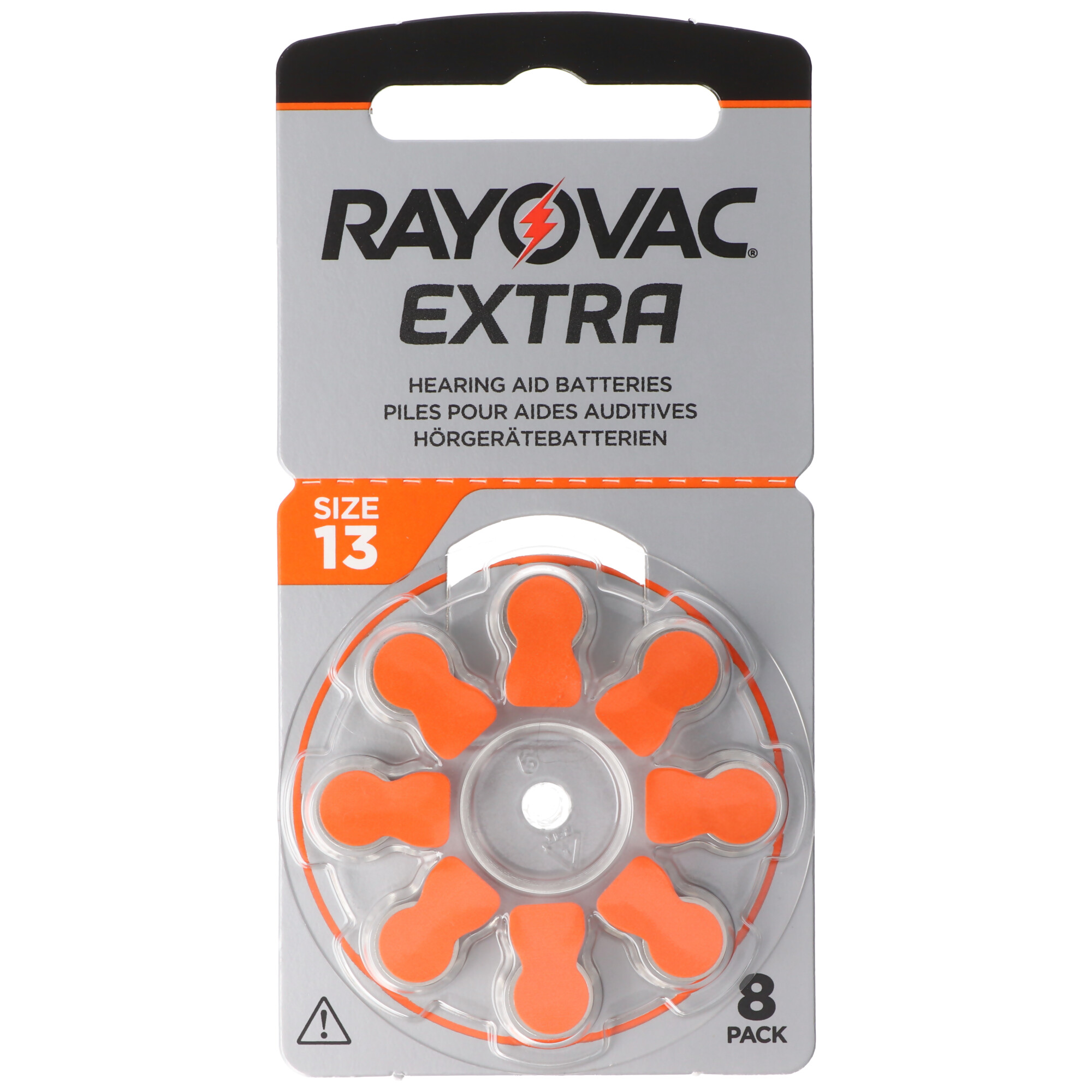 Rayovac HA13 PR48  Hörgeräte Batterien Extra Advanced 8er Sparpack 6 + 2 Gratis 5000252100973, Lieferung besteht aus 8 Stück Batterien,  passend für Kind ZL2