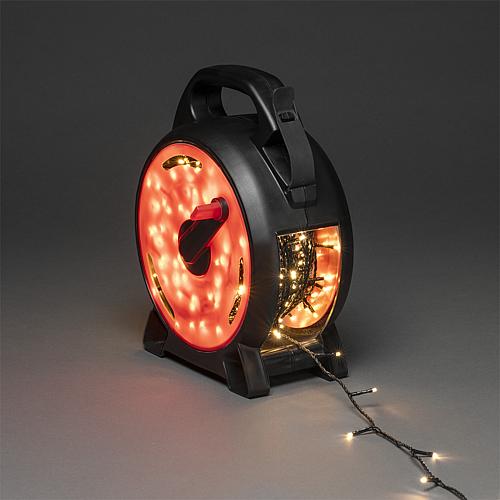 Micro LED Lichterkette mit Kabelaufroller 200 ww LED 3832-107