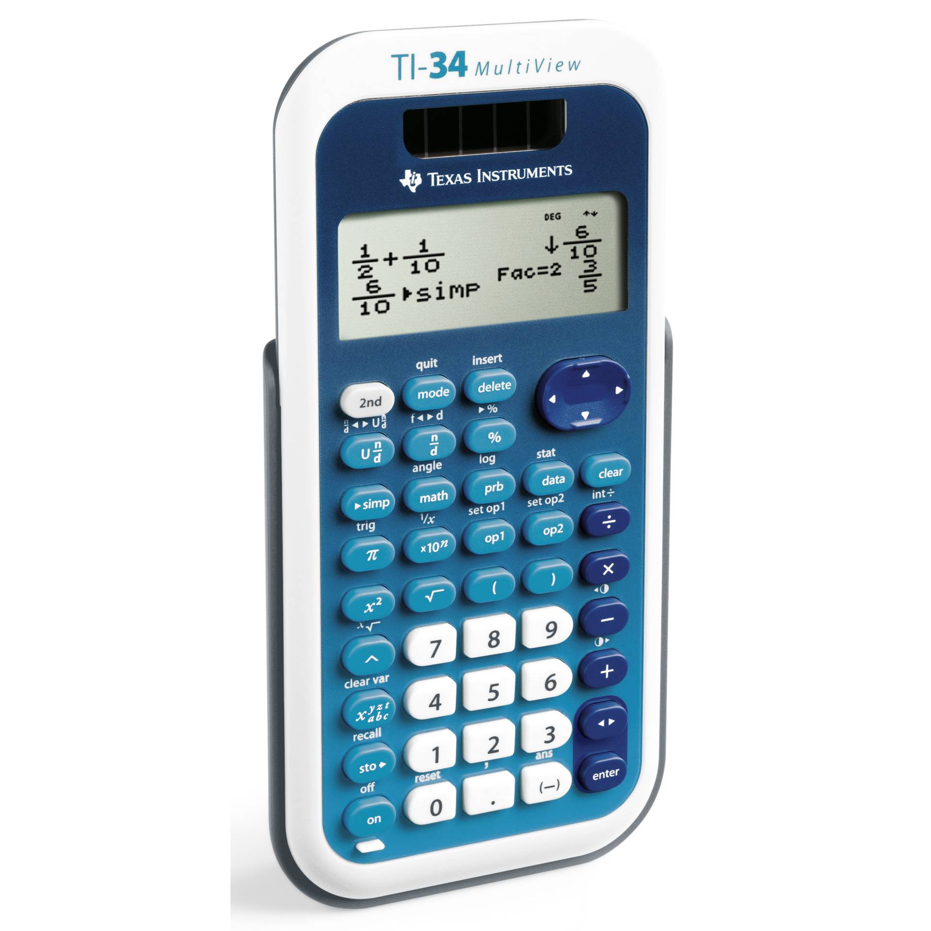 Texas Instruments TI 34 Multiview Wissenschaftlicher Taschenrechner, 4-zeiliges Display, MathPrint, Solar