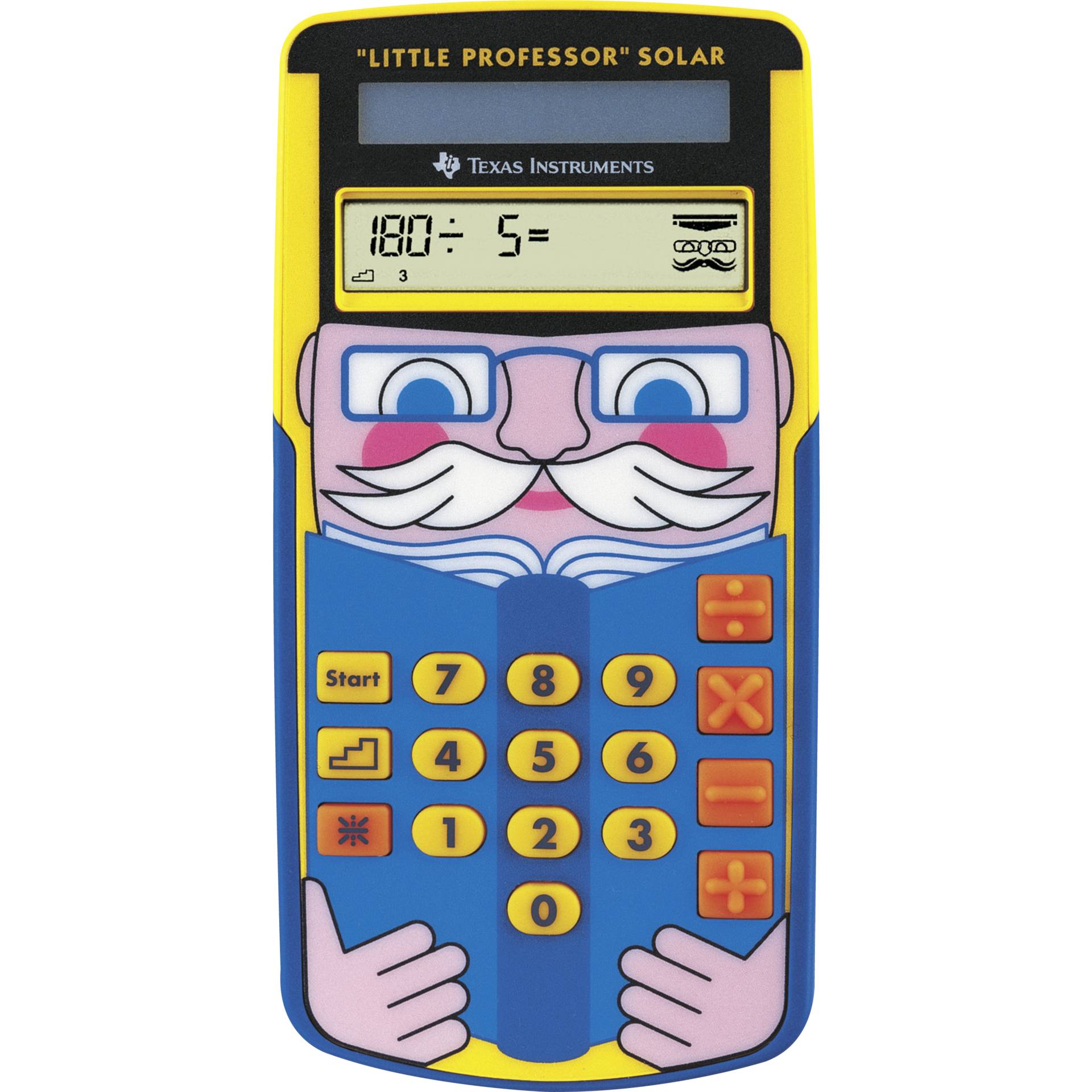 Texas Instruments Little Professor Solar Kinderrechner – Rechentrainer mit 5 Schwierigkeitsstufen