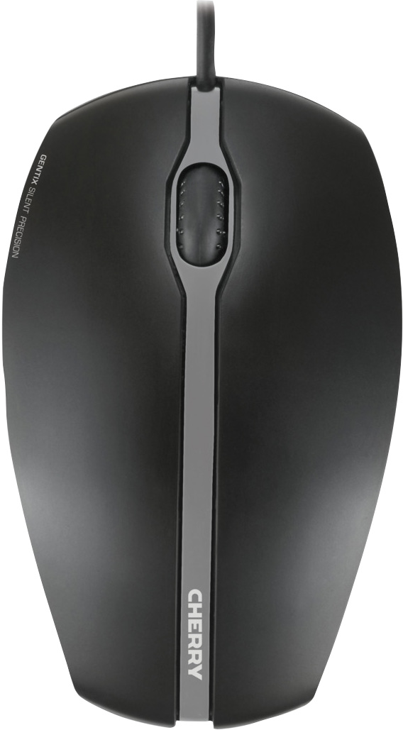 Cherry Maus GENTIX Silent, USB, schwarz Optisch, 1000 dpi, 3 Tasten, Retail