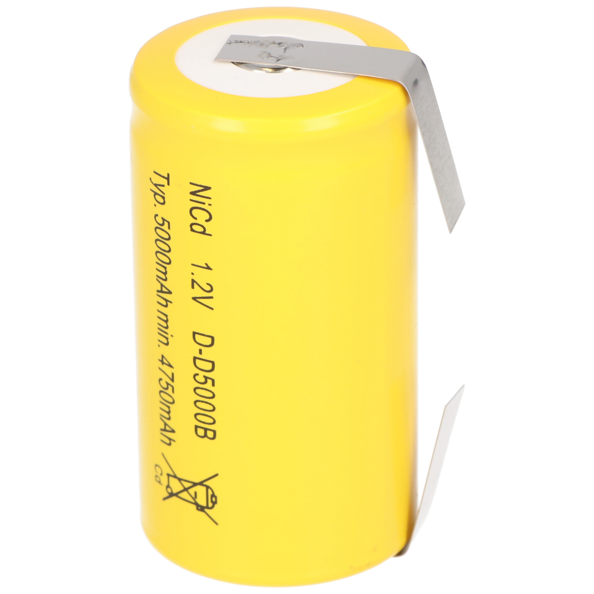 Nachbau Akku passend für Sanyo KR-5000DEL Cadnica Mono D LR20 Akku mit Lötfahne in U-Form